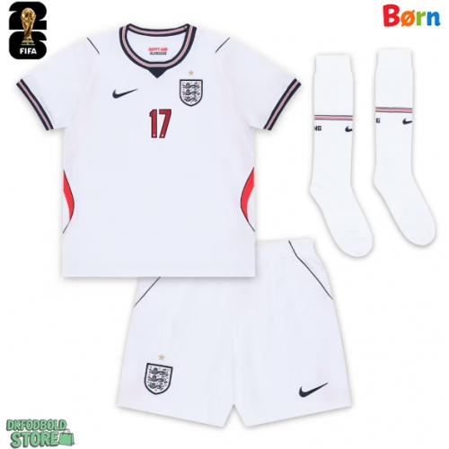 England Morgan Rogers #17 Replika Babytøj Hjemmebanesæt Børn VM 2026 Kortærmet (+ Korte bukser)